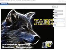 Tablet Screenshot of paec.uadec.mx
