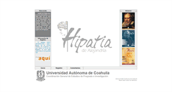 Desktop Screenshot of hipatia.uadec.mx